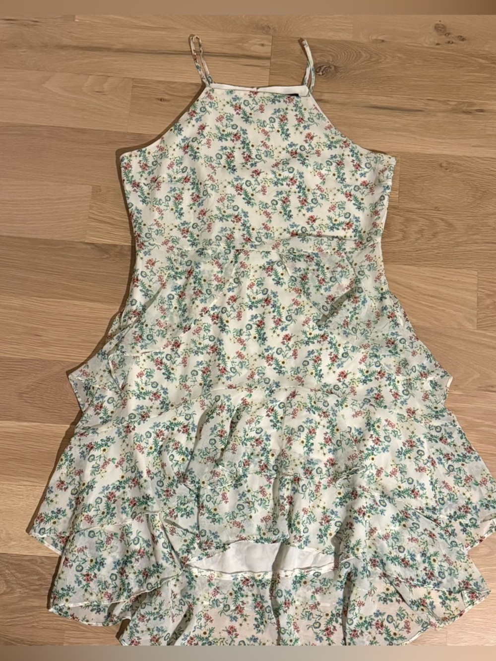Women’s Cottagecore Banana Republic Floral Tiered Halter Sundress Size 12P